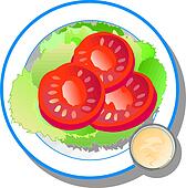 tomato slice drawing