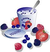 clipart of yogurt